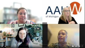 Screen shot from Recruiting and Engaging Younger Members Panel Discussion